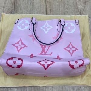 Never been used pink L V tote bag